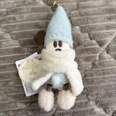 リルリンリン ぬいぐるみバッジ クリスマス ディズニー ミッキー 水色　2025