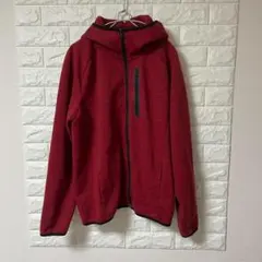 UNIQLO ユニクロ ドライストレッチスウェットフルジップパーカー レッド L