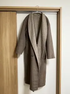 【新品・未使用】ナノ・ユニバース　リバーチェックオーバーコート