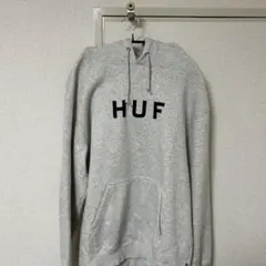 HUFグレーパーカー　Lサイズ