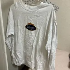 Xlarge 刺繍ロゴ ホワイト L ロンT