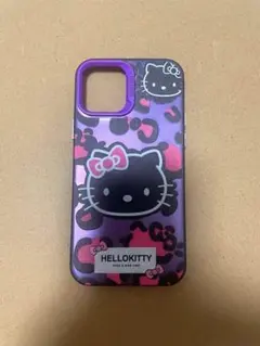 HELLO KITTY iPhoneケース パープル ヒョウ柄のサムネイル