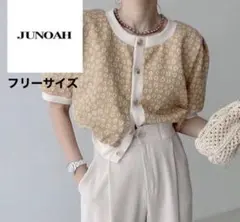 JUNOAH 花柄カーディガン フリーサイズのサムネイル