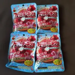 ブルボン フェットチーネグミ レッドキウイ味 4袋セット