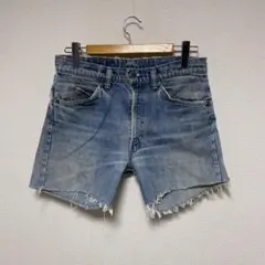 70s USA製 Levis 501 66後期 デニム カットオフショーツ 赤耳 - メルカリ