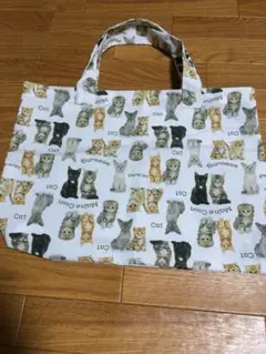 ハンドメイド　猫柄バック