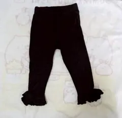 ベビー 80cm レギンス パンツ ブラック ガールズ