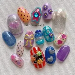 韓国 個性派ネイル【15枚セット】