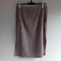 Noble　グレー タイトスカート サイドスリット