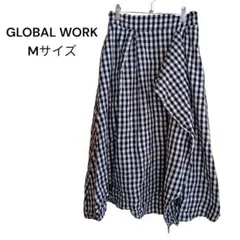GLOBAL WORK ギンガムチェック Mサイズ ロングスカート