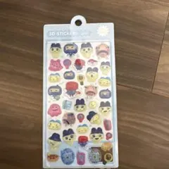 まめっち3Dステッカー ボンボンドロップシール Tamagotchi
