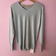 ROPÉ PICNIC ミントグリーン Vネックニット