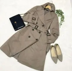 Reflect リフレクト　トレンチコート　モカ　Lサイズ　通勤　セレモニー