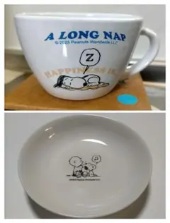 SNOOPY　スヌーピー　大きなカフェカップ＆マルチプレート