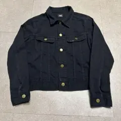 Lee riders ブラックデニムジャケット　黒　Sのサムネイル