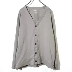 UNIQLO ユニクロ　エアリズムUVカットカーディガン　グレージュ　メンズ S