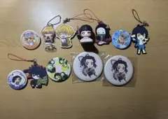 鬼滅の刃 ストラップ・缶バッジ・マスコットキーホルダー（炭治郎+禰豆子）