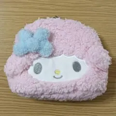 マイスウィートピアノ　フェイスポーチ　ファスナー　ふわふわ　サンリオ　もこもこ