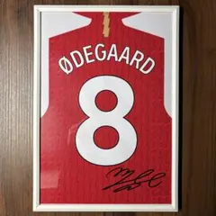 Arsenal ユニフォーム ポスター サイン入り ウーデゴール 8 アーセナル