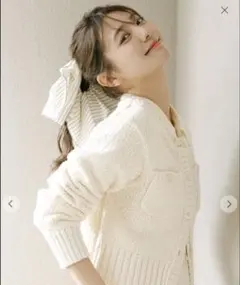 ココディール スクエアシュシュ アイボリー 未使用完売品