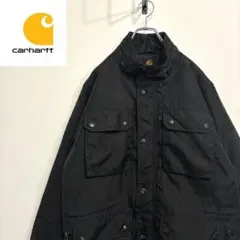 超人気❗️カーハート　マウンテンパーカー　L90sワンポイント刺繍ロゴ古着希少レア