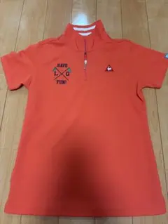 le coq sportif レディース ゴルフシャツ L オレンジ
