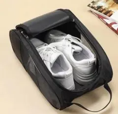 [뛰어난 통기성] 블랙 메쉬 슈즈 케이스 경량 스포츠 짐