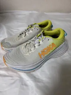 ボンダイX HOKA ランニングシューズ ホワイト/イエロー 26.5cm