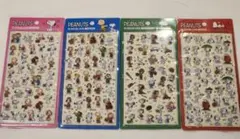 韓国 3D ステッカー スヌーピー 4種類