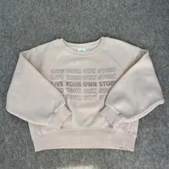 Zara kids 116cm 春色裏起毛トレーナー
