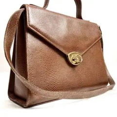 ウンガロ　ハンドバッグ　ショルダーバッグ　2way ターンロック　ロゴ金具