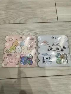すみっコぐらし　たれぱんだ　おはじきシール2種セット