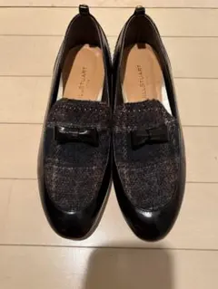 値下げ！JILL STUART ブラックツイードパンプス リボン付き新品未使用