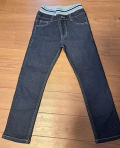キッズ デニムパンツ ウエストリブ 120cm