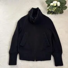 MACPHEE マカフィー ジップアップ ブルゾン 黒 38 上品 カジュアル