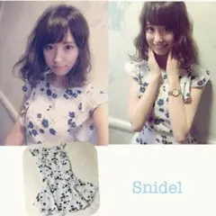 スナイデル フラワー ワンピース　衛藤美彩
