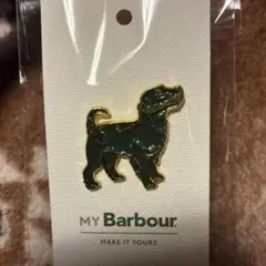 Barbour 犬 ピンバッチ