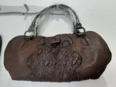 ブラウンレザー ハンドバッグ