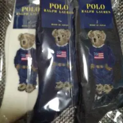 Polo Ralph Lauren テディベアソックス3足セット