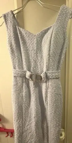 タイトドレス ウエストベルト付き