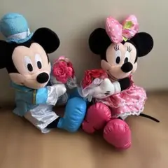 ミッキー ミニー ぬいぐるみ 花束付き 約30cm