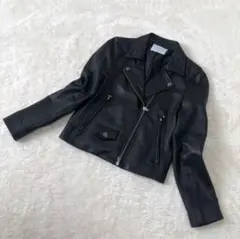美品✨ステュディオス ダブルライダース ライダースジャケット XS ブラック