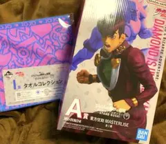 ジョジョの奇妙な冒険一番くじA賞東方仗助フィギュアI賞タオル2点セット