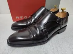 【極美品】REGAL　リーガル　ダブルモンク　ダークブラウン