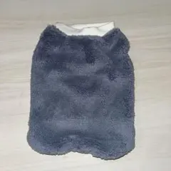 ふわもこパーカー わんちゃん服 モコモコ 防寒着グレーサイズS