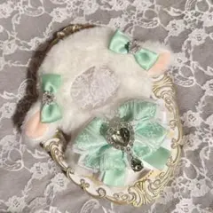 ぬい服 着ぐるみ にじぱぺっと ちびぐるみ 10cm ひつじ耳 黄緑