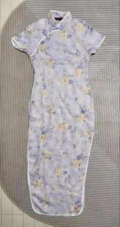 花柄 チャイナドレス ワンピース 旗袍