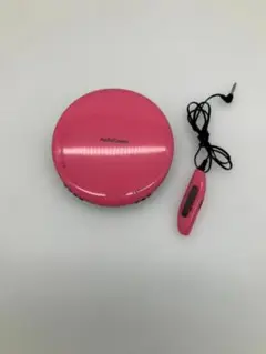 ポータブルCDプレーヤー ピンク 動作確認済み　現状品