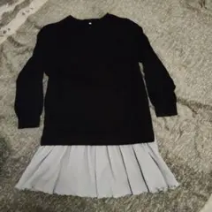 GUチュニック風トレーナー 140㎝　黒