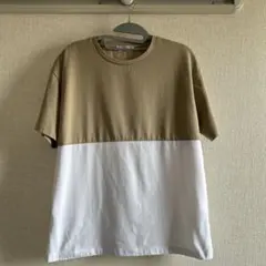 メンズ バイカラー Tシャツ M 半袖